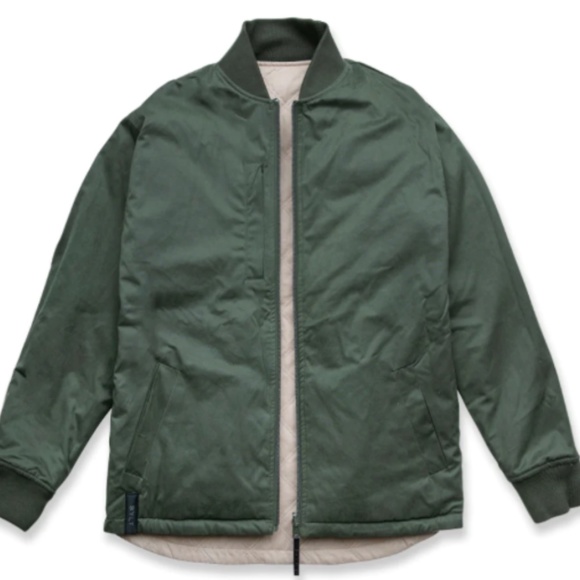 BYLT Basics Hi-Lo Reversible Bomber Jacket - Picture 3 of 7